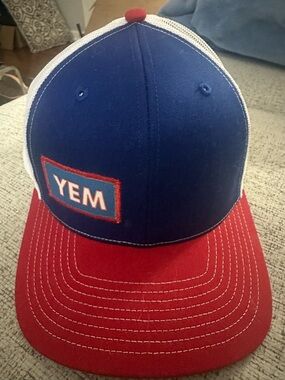 PHISH YEM Blue and Red Trucker Hat